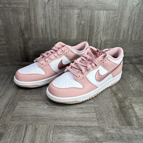 Nike Dunk Low Youth 7y/Women's 8.5 Pink Glaze Shoes DQ6485-600 - Picture 3 of 8